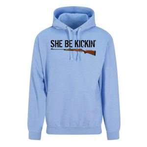 She Be Kickin Guns Saying Cool Hot Women Lady Unisex Surf Hoodie