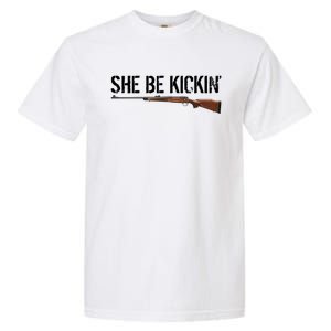 She Be Kickin Guns Saying Cool Hot Women Lady Garment-Dyed Heavyweight T-Shirt