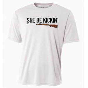 She Be Kickin Guns Saying Cool Hot Women Lady Cooling Performance Crew T-Shirt