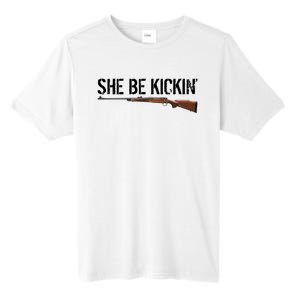 She Be Kickin Guns Saying Cool Hot Women Lady Tall Fusion ChromaSoft Performance T-Shirt