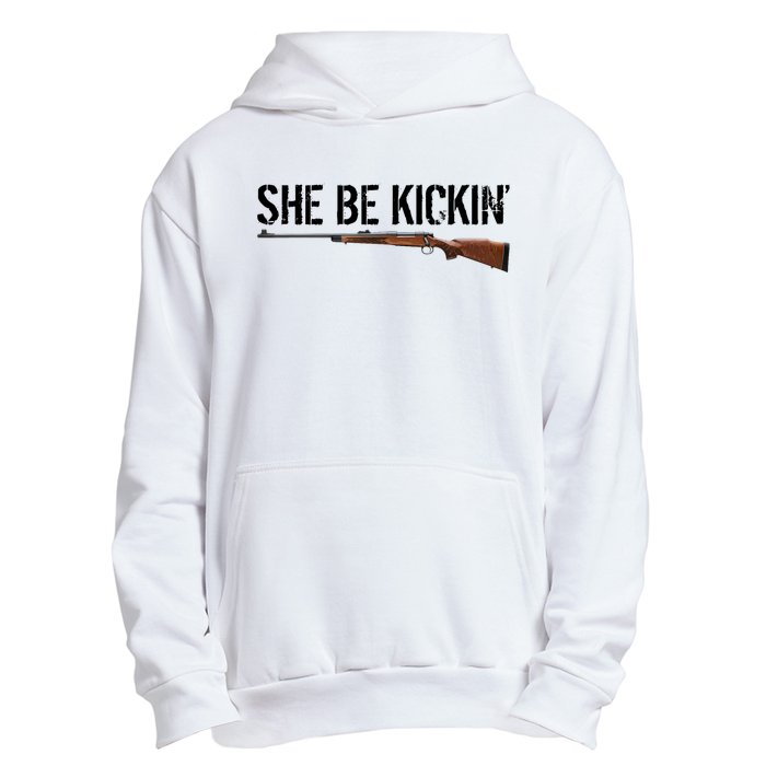 She Be Kickin Guns Saying Cool Hot Women Lady Urban Pullover Hoodie