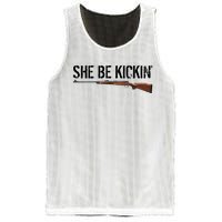 She Be Kickin Guns Saying Cool Hot Women Lady Mesh Reversible Basketball Jersey Tank