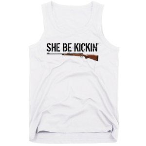 She Be Kickin Guns Saying Cool Hot Women Lady Tank Top