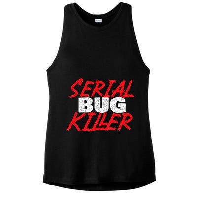 Serial Bug Killer Exterminator Pest Control Technician Ladies PosiCharge Tri-Blend Wicking Tank