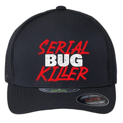 Serial Bug Killer Exterminator Pest Control Technician Flexfit Unipanel Trucker Cap