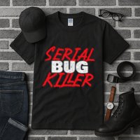 Serial Bug Killer Exterminator Pest Control Technician Tall T-Shirt