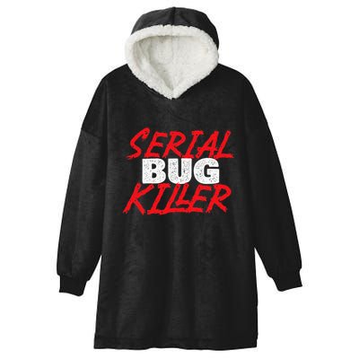 Serial Bug Killer Exterminator Pest Control Technician Hooded Wearable Blanket