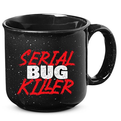Serial Bug Killer Exterminator Pest Control Technician 15oz Campfire Ceramic Mug