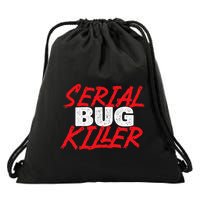 Serial Bug Killer Exterminator Pest Control Technician Drawstring Bag