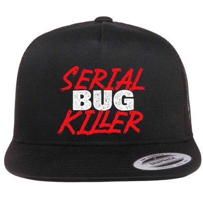 Serial Bug Killer Exterminator Pest Control Technician Flatbill Hat