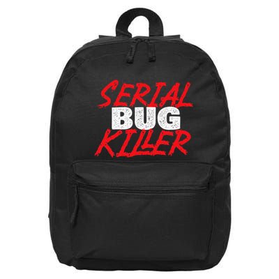 Serial Bug Killer Exterminator Pest Control Technician 16 in Basic Backpack