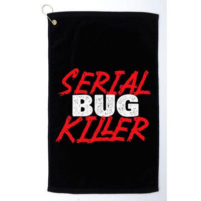 Serial Bug Killer Exterminator Pest Control Technician Golf Towel