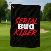 Serial Bug Killer Exterminator Pest Control Technician Golf Towel