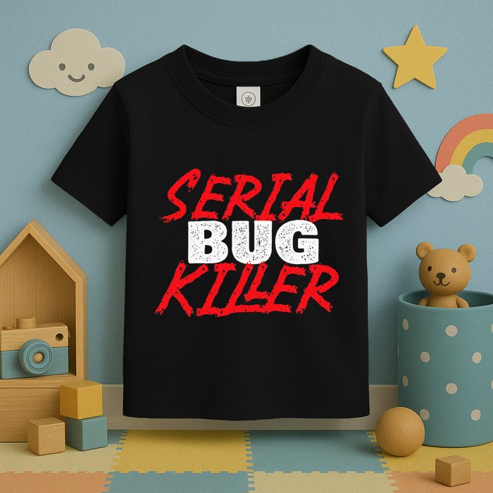 Serial Bug Killer Exterminator Pest Control Technician Toddler T-Shirt