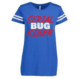 Serial Bug Killer Exterminator Pest Control Technician Enza Ladies Jersey Football T-Shirt