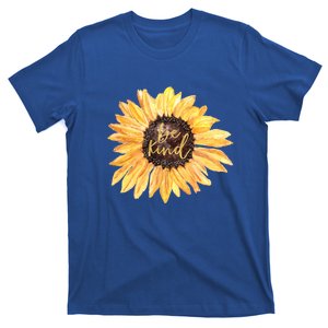 Sunflower Be Kind Watercolor Antigift Bullying Artistic Cool Gift T-Shirt