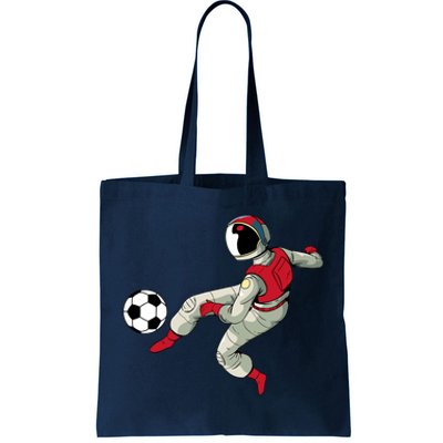 Soccer Ball Kick Astronaut Spaceman Cool Sports Lovers Gift Tote Bag