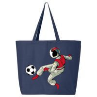 Soccer Ball Kick Astronaut Spaceman Cool Sports Lovers Gift 25L Jumbo Tote