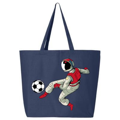 Soccer Ball Kick Astronaut Spaceman Cool Sports Lovers Gift 25L Jumbo Tote