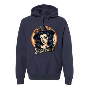 Sassy Bruja Latina Mexican Halloween Witch Premium Hoodie