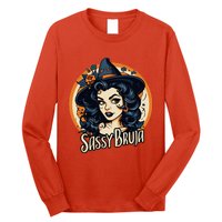 Sassy Bruja Latina Mexican Halloween Witch Long Sleeve Shirt