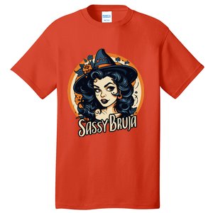 Sassy Bruja Latina Mexican Halloween Witch Tall T-Shirt