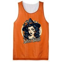 Sassy Bruja Latina Mexican Halloween Witch Mesh Reversible Basketball Jersey Tank