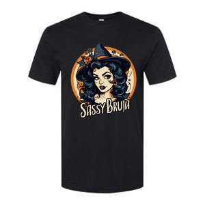 Sassy Bruja Latina Mexican Halloween Witch Softstyle CVC T-Shirt