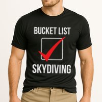Skydiving Bucket List Check Skydiver Parachute Plane Jump Performance Shirt