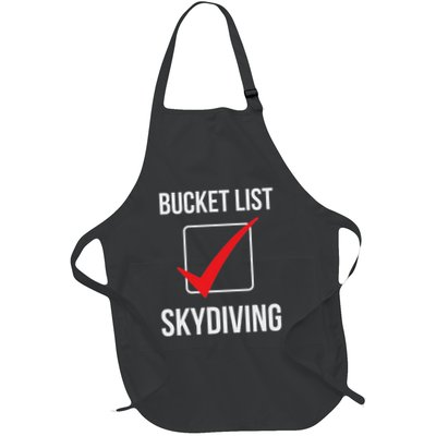 Skydiving Bucket List Check Skydiver Parachute Plane Jump Apron