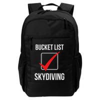 Skydiving Bucket List Check Skydiver Parachute Plane Jump Backpack