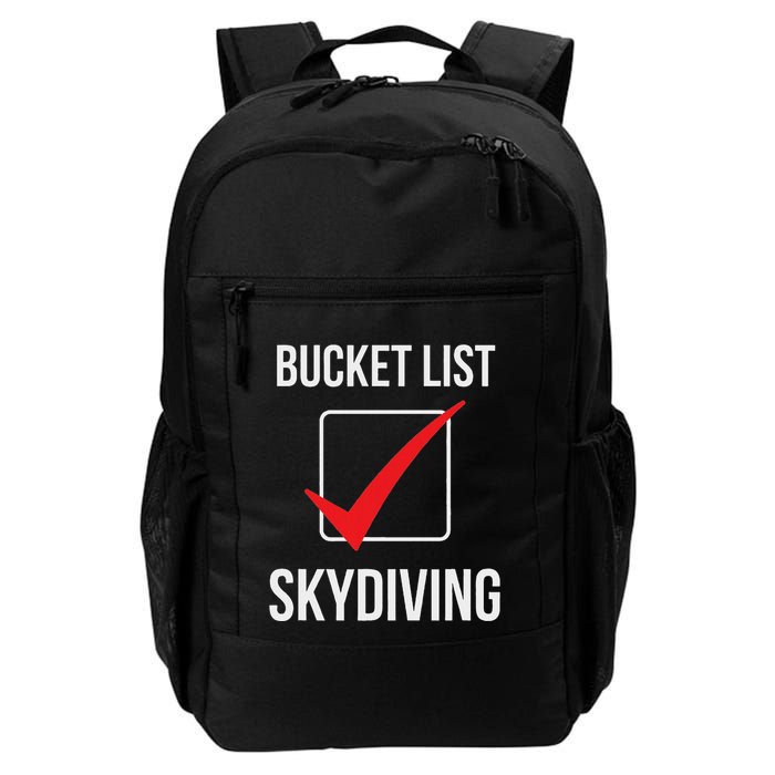 Skydiving Bucket List Check Skydiver Parachute Plane Jump Backpack