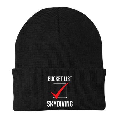 Skydiving Bucket List Check Skydiver Parachute Plane Jump Beanie