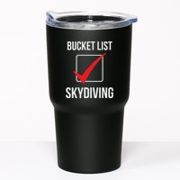 Skydiving Bucket List Check Skydiver Parachute Plane Jump Tumbler