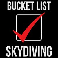 Skydiving Bucket List Check Skydiver Parachute Plane Jump Baby Bodysuit