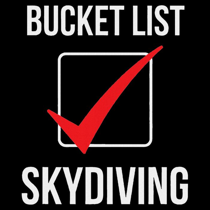 Skydiving Bucket List Check Skydiver Parachute Plane Jump Baby Bodysuit