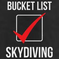 Skydiving Bucket List Check Skydiver Parachute Plane Jump Microfiber Hand Towel