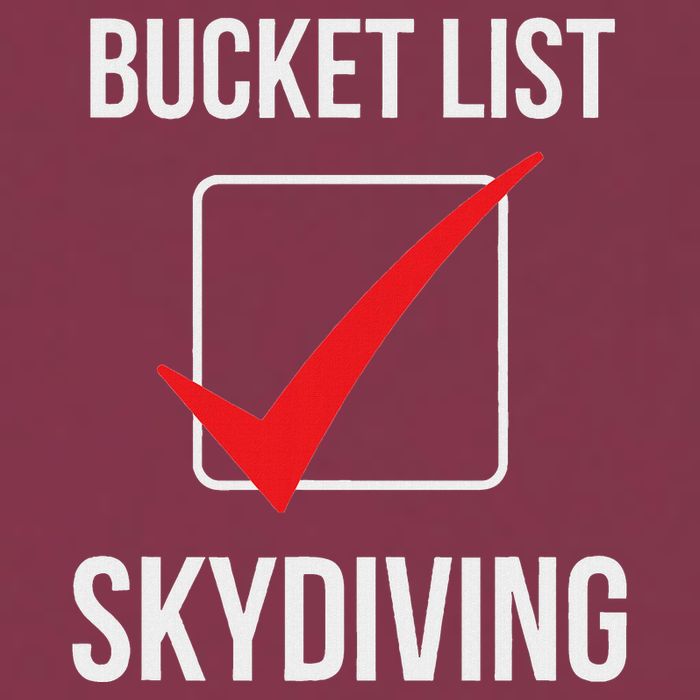 Skydiving Bucket List Check Skydiver Parachute Plane Jump 16oz Travel Tumbler