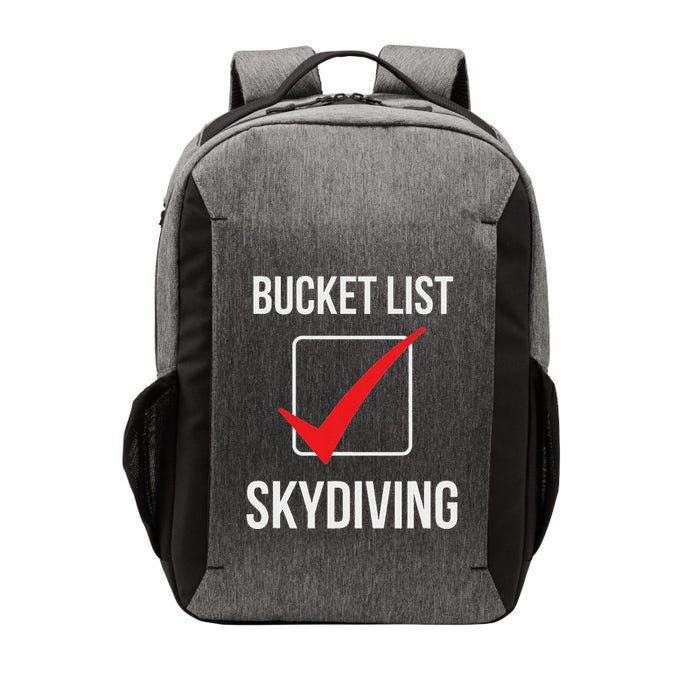 Skydiving Bucket List Check Skydiver Parachute Plane Jump Vector Backpack