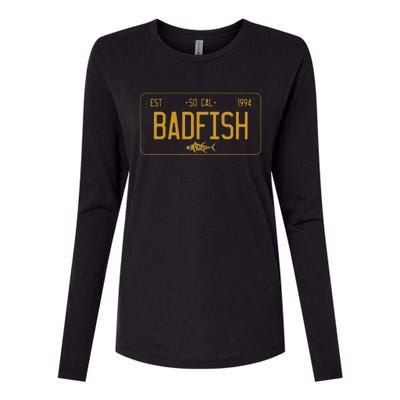 Socal Badfish License Plate Womens Cotton Relaxed Long Sleeve T-Shirt