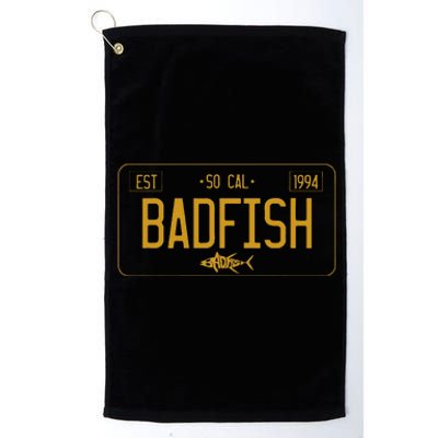 Socal Badfish License Plate Platinum Collection Golf Towel