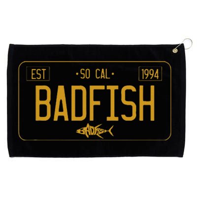 Socal Badfish License Plate Grommeted Golf Towel