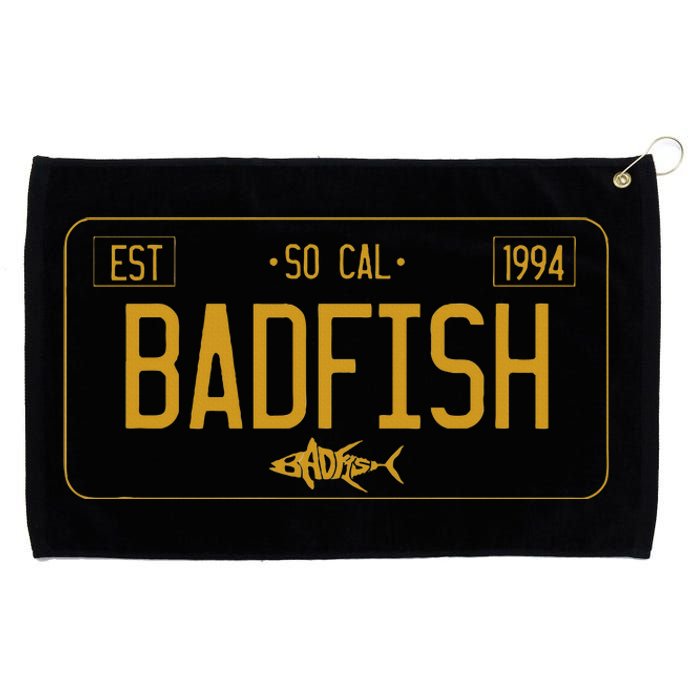 Socal Badfish License Plate Grommeted Golf Towel