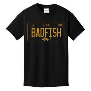 Socal Badfish License Plate Kids T-Shirt