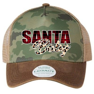 Santa Baby Leopard Christmas Pattern Logo Legacy Tie Dye Trucker Hat