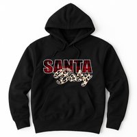 Santa Baby Leopard Christmas Pattern Logo Hoodie