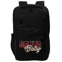 Santa Baby Leopard Christmas Pattern Logo Impact Tech Backpack