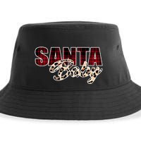 Santa Baby Leopard Christmas Pattern Logo Sustainable Bucket Hat