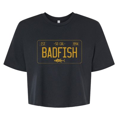 SoCal Badfish License Plate Bella+Canvas Jersey Crop Tee