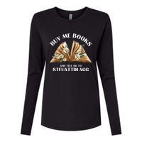 Spicy Book Lover, Buy Me Books And Tell Me To STFUATTDLAGG Funny Trending Womens Cotton Relaxed Long Sleeve T-Shirt